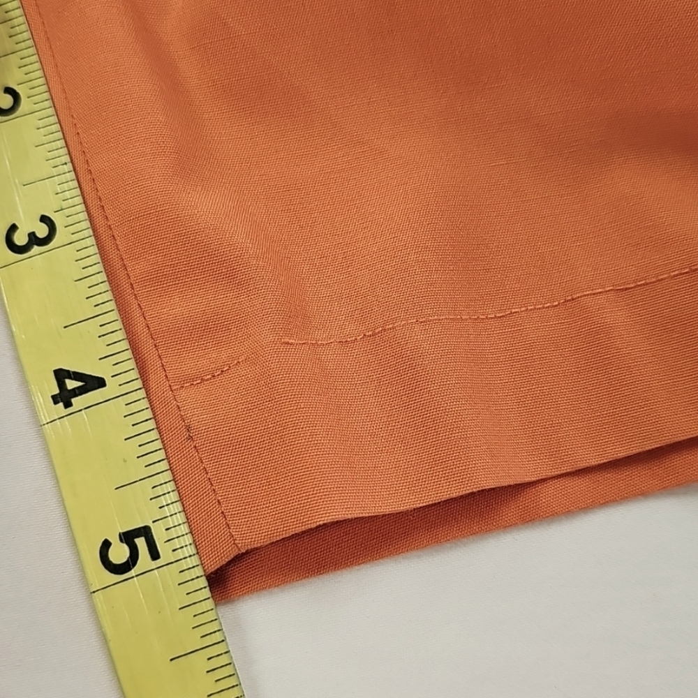 Vtg Girls A-line Tank Top & Shorts Set, Orange Blk Butterfly, See Measurements - Picture 11 of 11